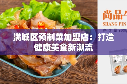 满城区预制菜加盟店：打造健康美食新潮流