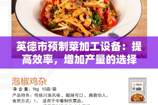 英德市预制菜加工设备：提高效率，增加产量的选择