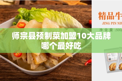 师宗县预制菜加盟10大品牌哪个最好吃