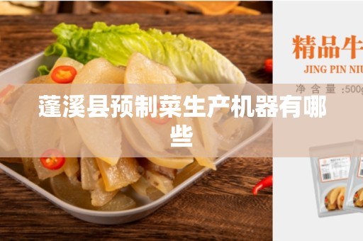 蓬溪县预制菜生产机器有哪些