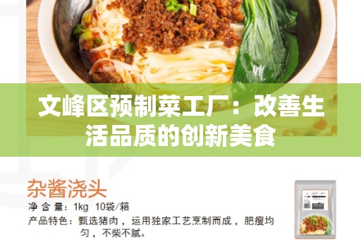 文峰区预制菜工厂：改善生活品质的创新美食