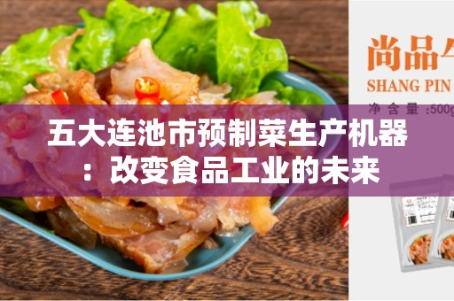 五大连池市预制菜生产机器：改变食品工业的未来