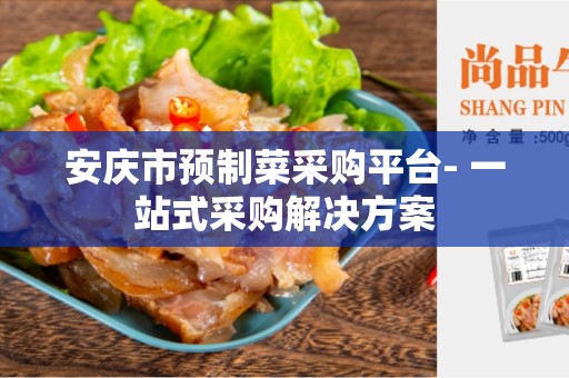 安庆市预制菜采购平台- 一站式采购解决方案