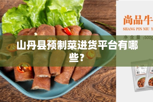 山丹县预制菜进货平台有哪些？