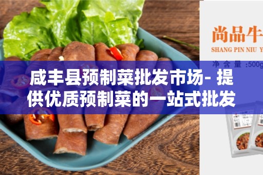 咸丰县预制菜批发市场- 提供优质预制菜的一站式批发平台