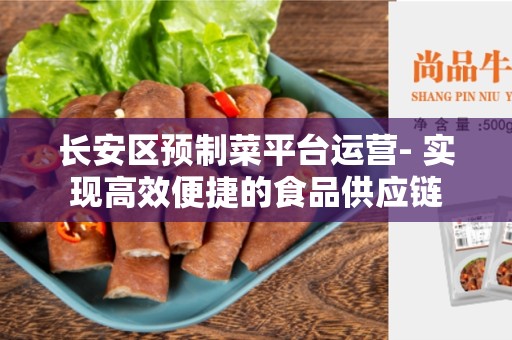 长安区预制菜平台运营- 实现高效便捷的食品供应链