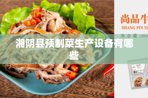 湘阴县预制菜生产设备有哪些