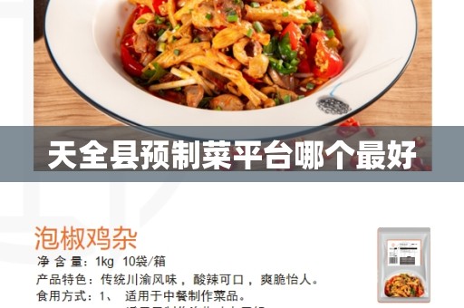 天全县预制菜平台哪个最好