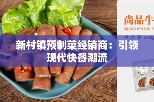 新村镇预制菜经销商：引领现代快餐潮流