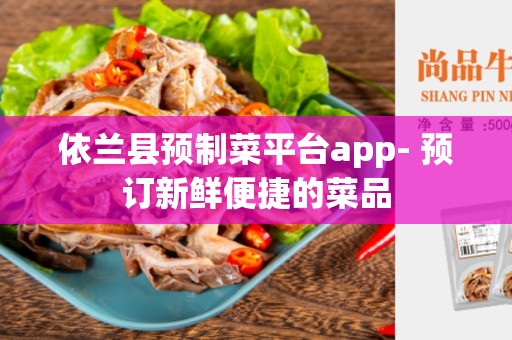 依兰县预制菜平台app- 预订新鲜便捷的菜品