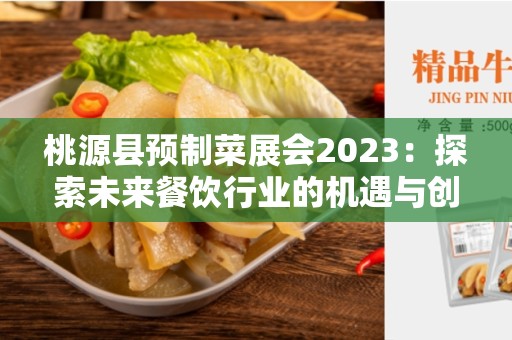 桃源县预制菜展会2023：探索未来餐饮行业的机遇与创新