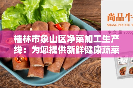 桂林市象山区净菜加工生产线：为您提供新鲜健康蔬菜的加工解决方案