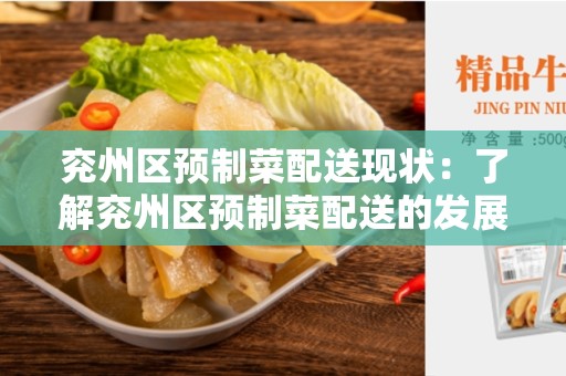 兖州区预制菜配送现状：了解兖州区预制菜配送的发展情况
