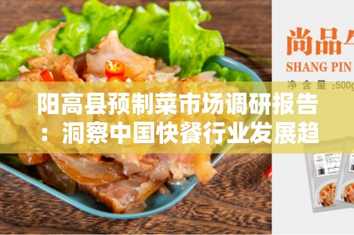 阳高县预制菜市场调研报告：洞察中国快餐行业发展趋势和机遇