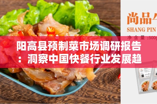 阳高县预制菜市场调研报告：洞察中国快餐行业发展趋势和机遇