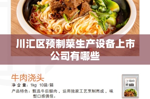 川汇区预制菜生产设备上市公司有哪些