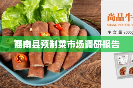 商南县预制菜市场调研报告