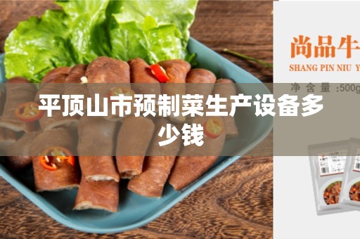 平顶山市预制菜生产设备多少钱