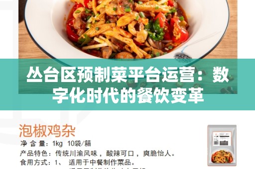丛台区预制菜平台运营：数字化时代的餐饮变革