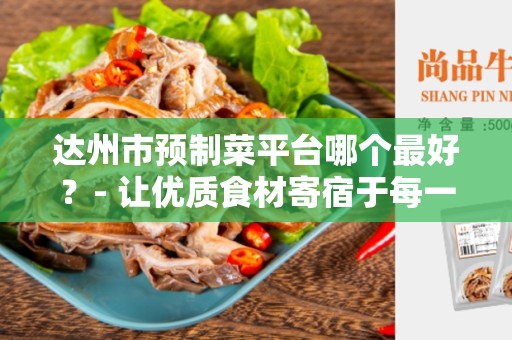 达州市预制菜平台哪个最好？- 让优质食材寄宿于每一口美味
