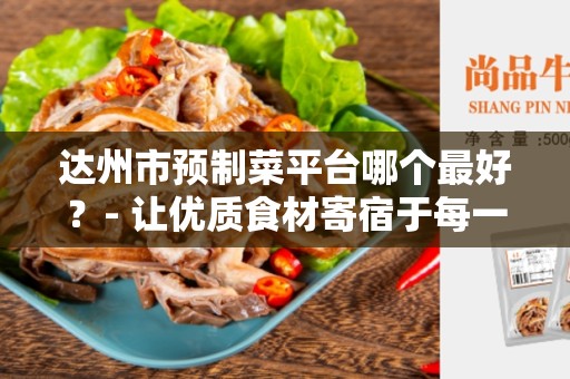 达州市预制菜平台哪个最好？- 让优质食材寄宿于每一口美味