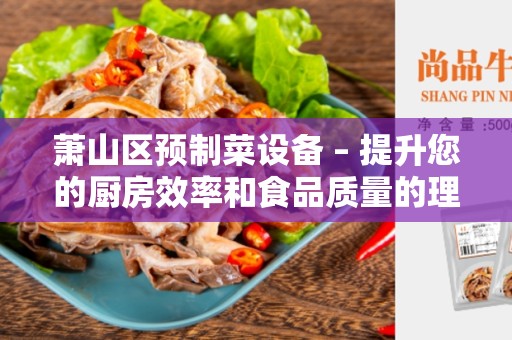 萧山区预制菜设备 – 提升您的厨房效率和食品质量的理想选择