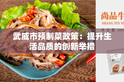 武威市预制菜政策：提升生活品质的创新举措