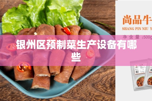 银州区预制菜生产设备有哪些