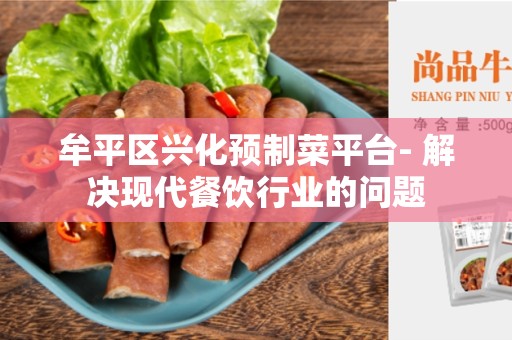 牟平区兴化预制菜平台- 解决现代餐饮行业的问题