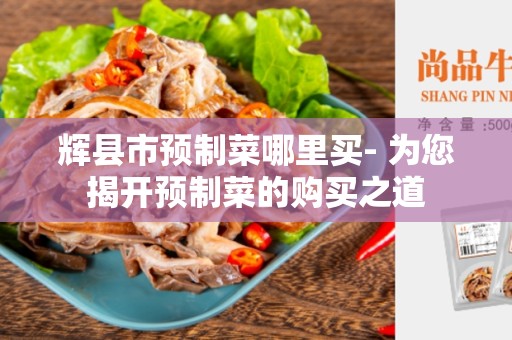 辉县市预制菜哪里买- 为您揭开预制菜的购买之道