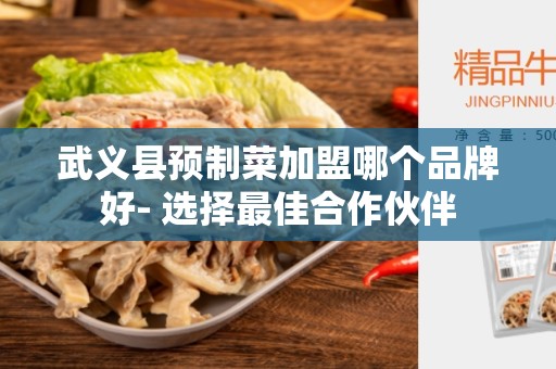 武义县预制菜加盟哪个品牌好- 选择最佳合作伙伴