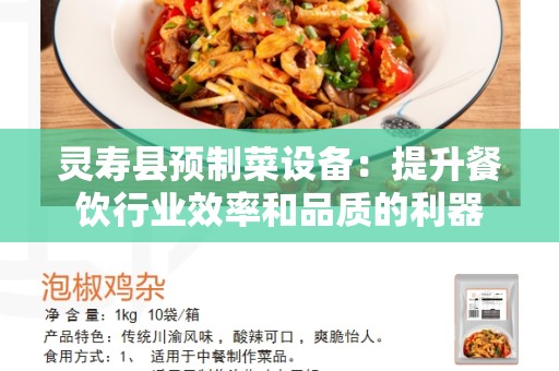 灵寿县预制菜设备：提升餐饮行业效率和品质的利器