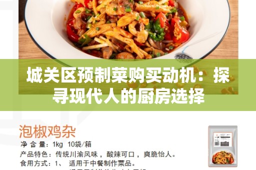 城关区预制菜购买动机：探寻现代人的厨房选择