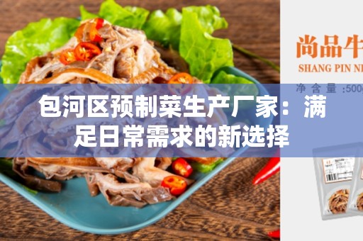 包河区预制菜生产厂家：满足日常需求的新选择