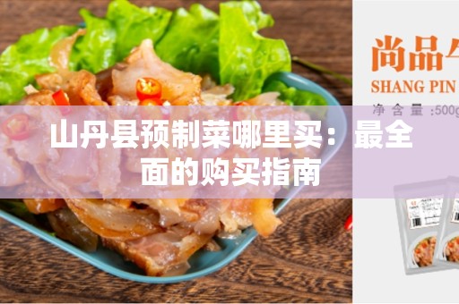 山丹县预制菜哪里买：最全面的购买指南