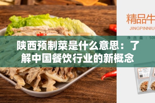 陕西预制菜是什么意思：了解中国餐饮行业的新概念