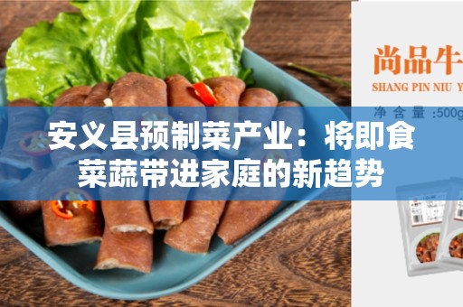 安义县预制菜产业：将即食菜蔬带进家庭的新趋势