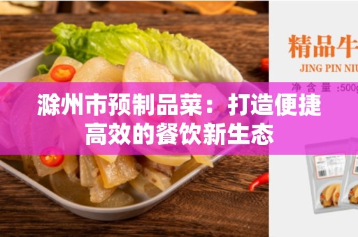 滁州市预制品菜：打造便捷高效的餐饮新生态