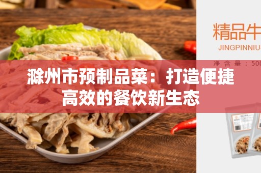 滁州市预制品菜：打造便捷高效的餐饮新生态