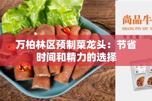 万柏林区预制菜龙头：节省时间和精力的选择
