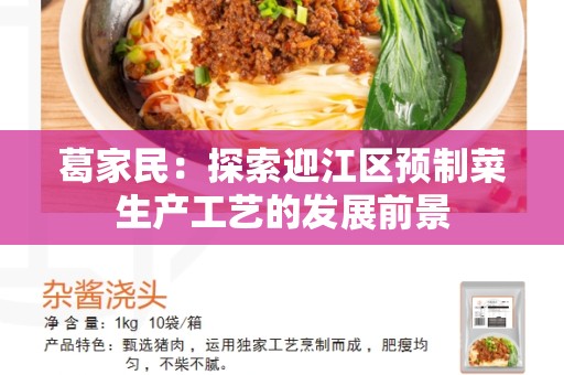 葛家民：探索迎江区预制菜生产工艺的发展前景