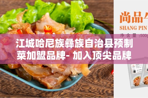江城哈尼族彝族自治县预制菜加盟品牌- 加入顶尖品牌，开启创业之路