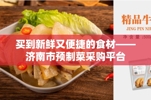 买到新鲜又便捷的食材——济南市预制菜采购平台