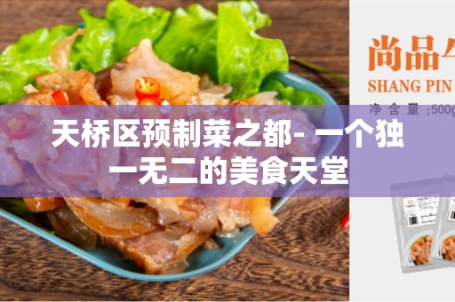 天桥区预制菜之都- 一个独一无二的美食天堂