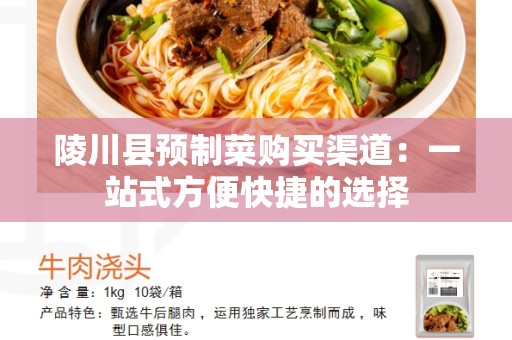 陵川县预制菜购买渠道：一站式方便快捷的选择