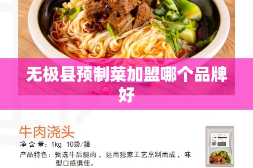 无极县预制菜加盟哪个品牌好