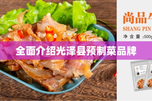 全面介绍光泽县预制菜品牌