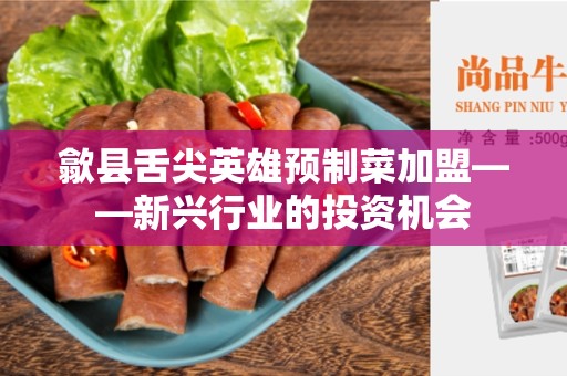 歙县舌尖英雄预制菜加盟——新兴行业的投资机会
