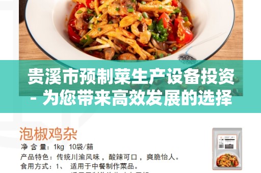 贵溪市预制菜生产设备投资- 为您带来高效发展的选择