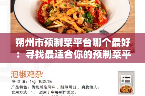 朔州市预制菜平台哪个最好：寻找最适合你的预制菜平台